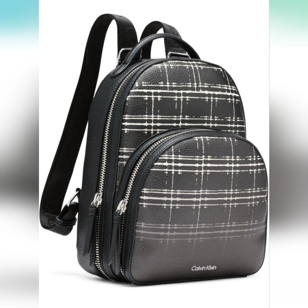 CALVIN KLEIN NWT Estelle Novelty Black & White Backpack